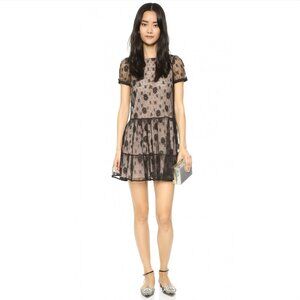 Valentino - Floral Lace Dress w/ Back Bow
